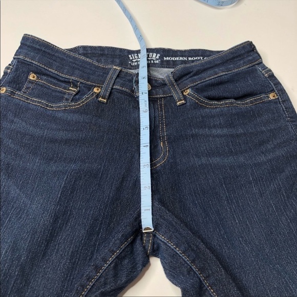 𝅺SIGNATURE by Levi Strauss & Co. Modern Bootcut Dark Blue Mid-rise Jeans Pants - Picture 14 of 15